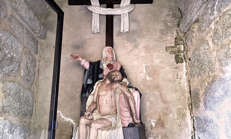 Imágenes del Calvario o Via Crucis de As Ermitas